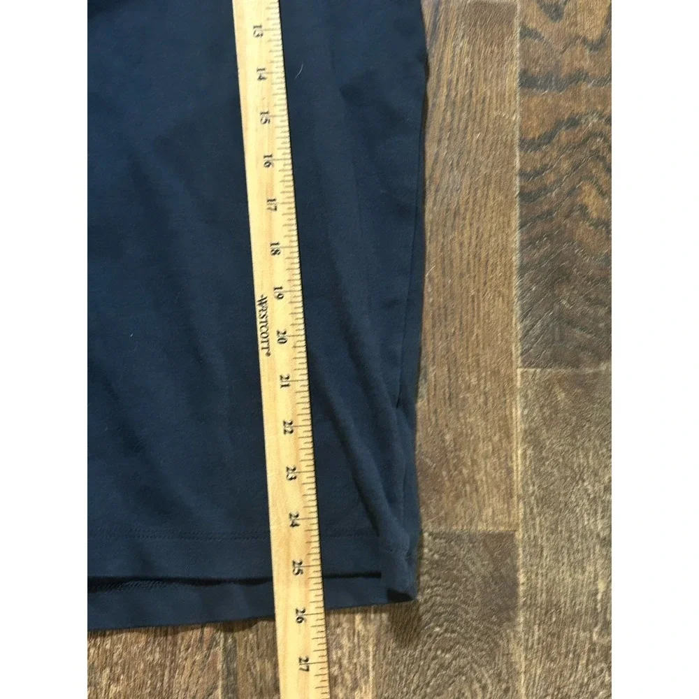 Tahari Polo Shirt Men XL Blue Collared 1/4 Button Short Sleeve Pocket‎ Stretch